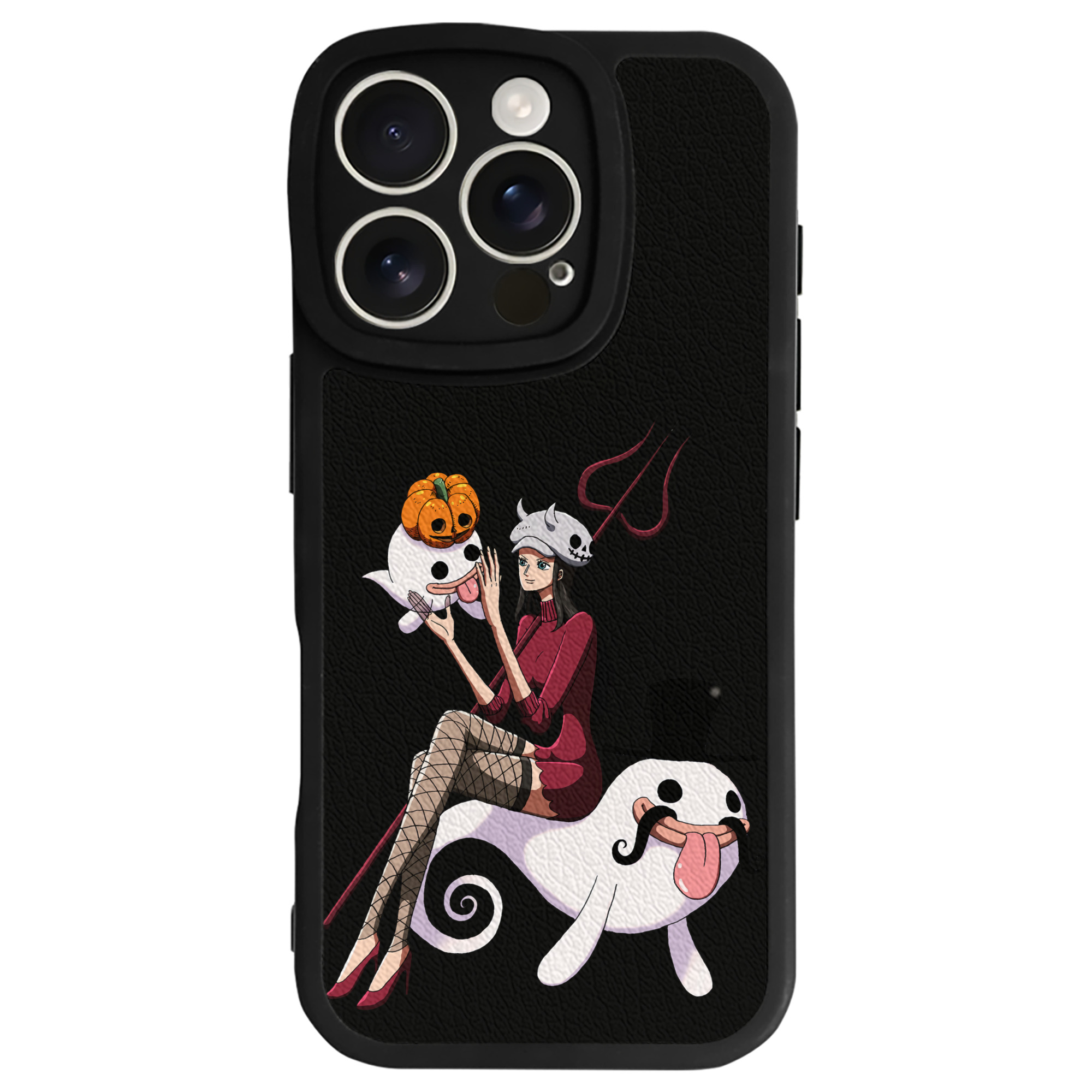 （画像用） ワンピース ニコ・ロビン ONE PIECE Nico Robin 【iPhone 16シリーズ対応】シリコンスマホケース（レザー調） 材質：シリコン